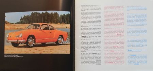 Karmann Modelprogram 1972 Carbrochure (8607)